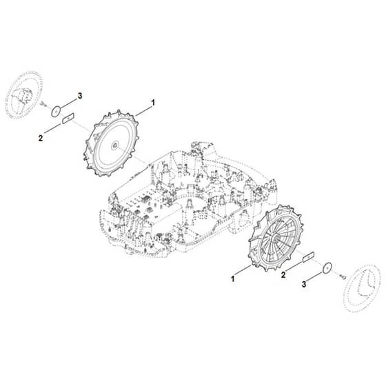 Viking ART 240 - Drive Wheel - Parts Diagram