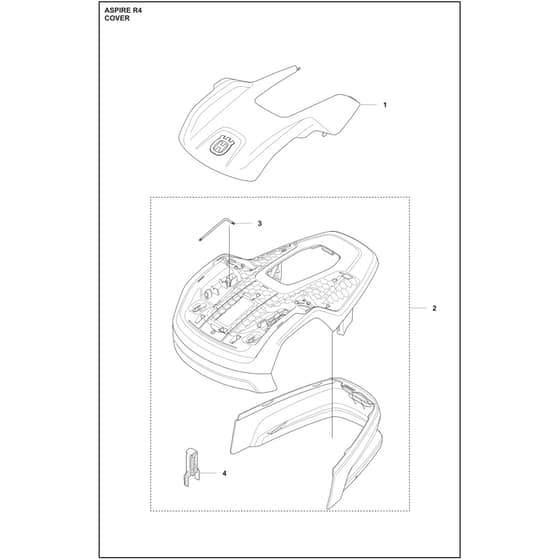 Husqvarna Aspire R4 - 970568503 - Cover