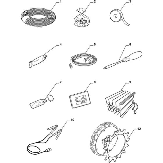 Autoclip 225 S - 2015-2016 - 2R2002058/S15 - Stiga Robot Mower Accessories Diagram