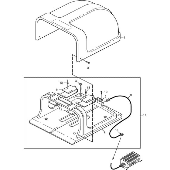 Autoclip 525 S - 2013 - 26-8126-11 - Stiga Robot Mower Recharging Base Diagram