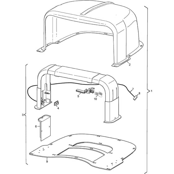Autoclip 527 - 2013-2014 - 26-8125-12 - Stiga Robot Mower Recharging Base Diagram