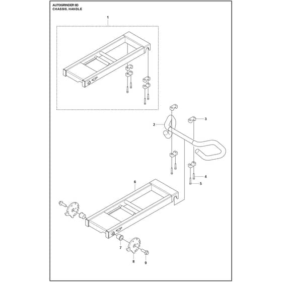 Husqvarna Autogrinder 8 D - 970748401 - Handle
