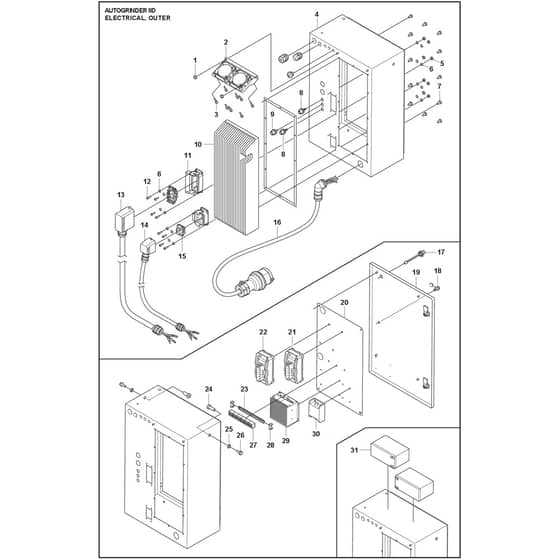 Husqvarna Autogrinder 8 D - 970748401 - Electrical, Outer