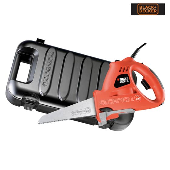 Black & Decker KS890EK Scorpion Powered Handsaw & Kitbox 400 Watt 240 Volt - KS890EK