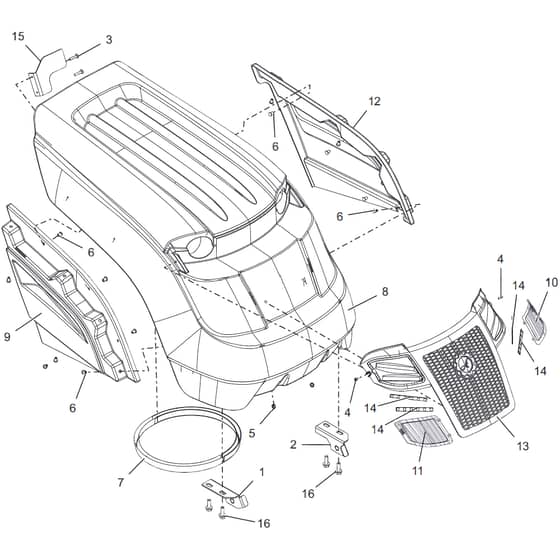 Countax B250 4Trac - From 09-09-2019 - 03 B250 4Trac Bonnet