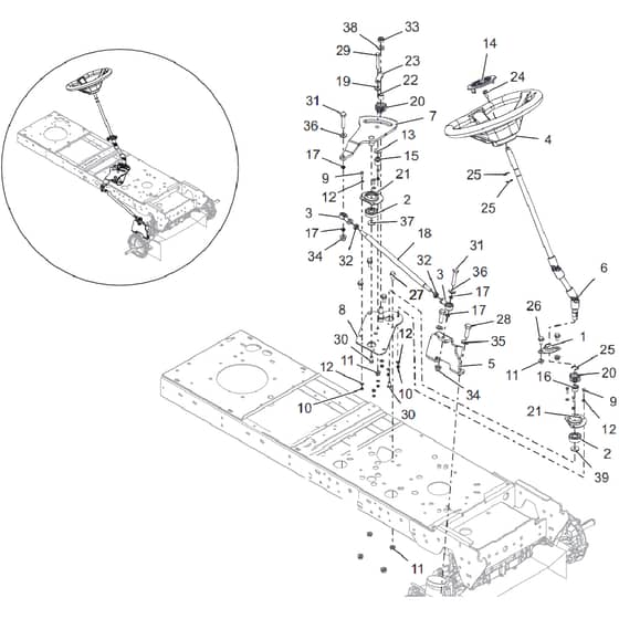 Countax B250 4Trac - From 09-09-2019 - 06 B60 B250 4Trac Steering