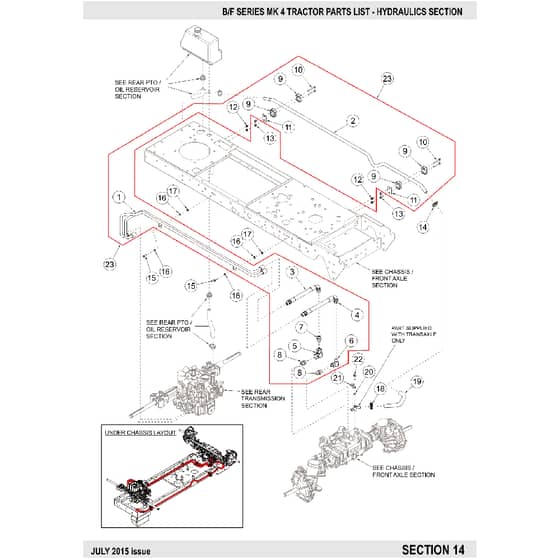Countax B250 - From 01-07-2015 To 06-04-2016 - 16 Hydraulics