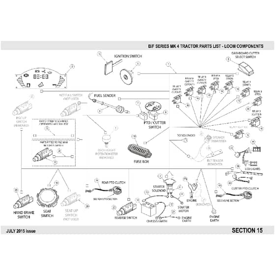 Countax B250 - From 01-07-2015 To 06-04-2016 - 17 Loom Components