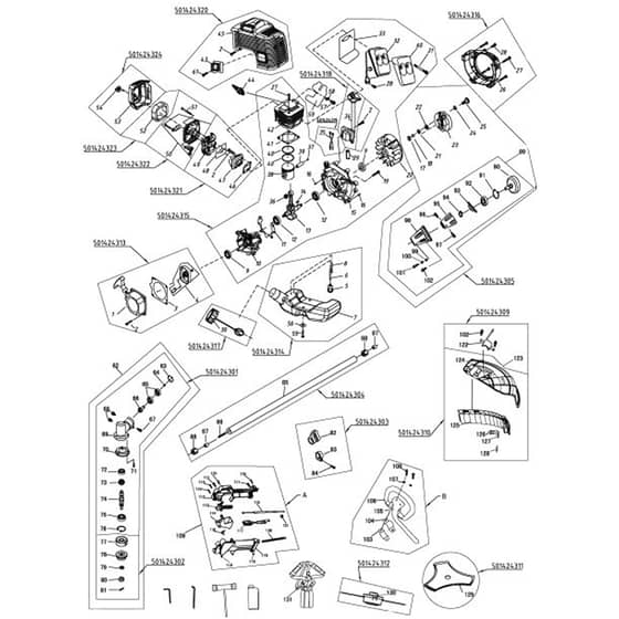 McCulloch B33 P - 2016-01 - Assembly Parts Diagram