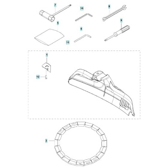 McCulloch B40 B - 2012-04 - Accessories Parts Diagram