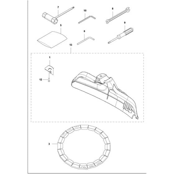 McCulloch B40 B - 2017-02 - Accessories Parts Diagram