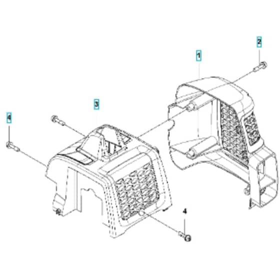 McCulloch B40 B - 2017-02 - Cylinder Cover Parts Diagram