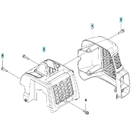 McCulloch B40 BT - 2017-01 - Cylinder Cover Parts Diagram