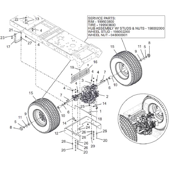 Countax B60 4Trac - From 09-09-2019 - 17 Rear Transmission