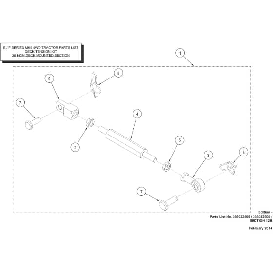 Countax B60 - From 01-02-2014 To 01-06-2014 - 13 Deck Tension Kit