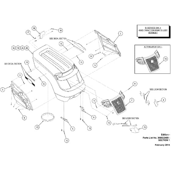 Countax B60 - From 01-02-2014 To 01-06-2014 - 1 Bonnet