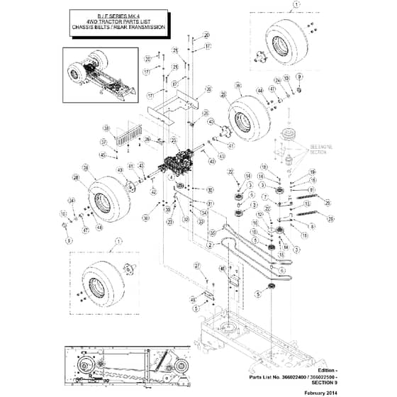 Countax B60 - From 01-02-2014 To 01-06-2014 - 9 Rear Transmission