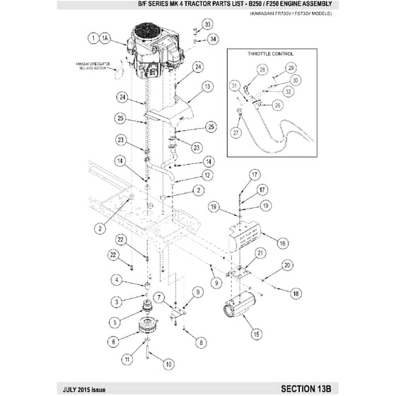 Countax B60 - From 01-07-2015 To 06-04-2016 - 15 Kawasaki Engine Assy