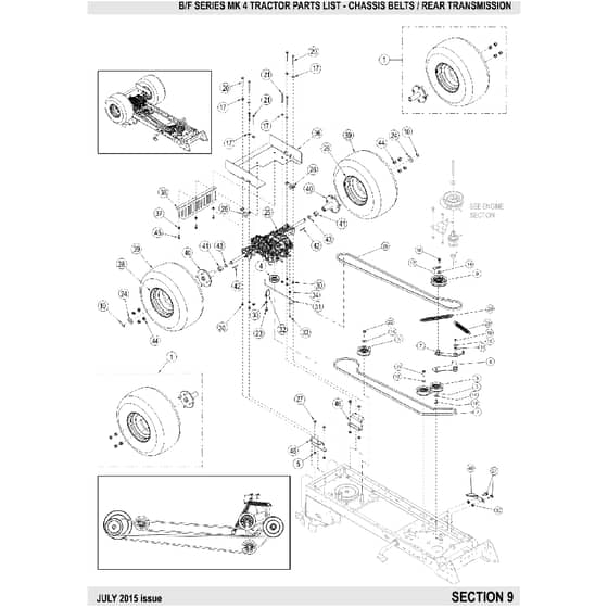 Countax B60 - From 01-07-2015 To 06-04-2016 - 9 Rear Transmission