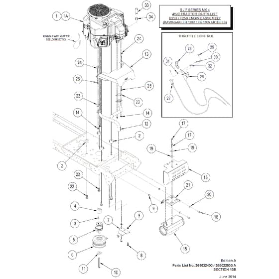 Countax B60 - From 01-10-2014 To 01-07-2015 - 15 Kawasaki Engine Assy