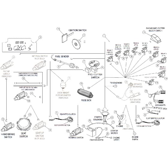 Countax B65 4Wd - From 09-09-2019 - 26 Loom Components