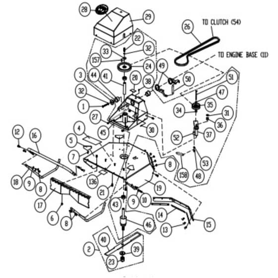 Billy Goat BC2600HEBH - High Weed and Brush Mower Main Diagram