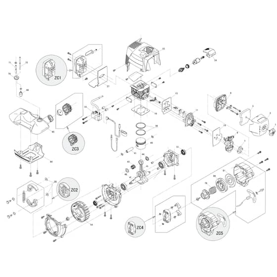 Cobra BC270K - Bike Handle Straight Shaft Engine Diagram