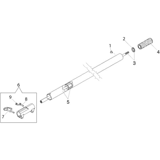 BC 240 D (Ø24/26) - Oleo-Mac Multi Function Tool Extension Diagram