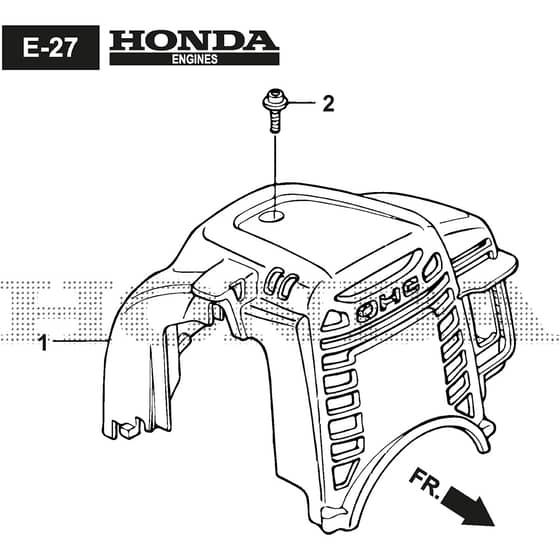 BC 435 H - 2023-2025 - 281320003/21 - Stiga Brushcutter Top Cover Diagram