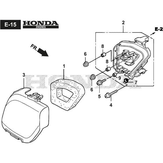 BC 435 HD - 2023-2025 - 281321003/21 - Stiga Brushcutter Air Clener Diagram