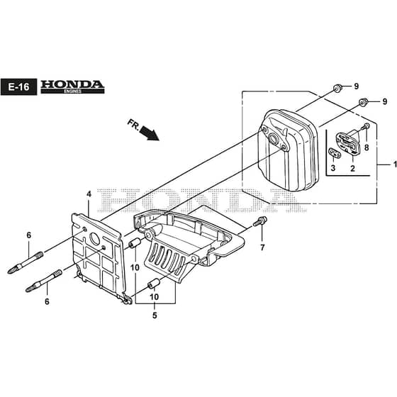 BC 435 HD - 2023-2025 - 281321003/21 - Stiga Brushcutter Muffler Diagram