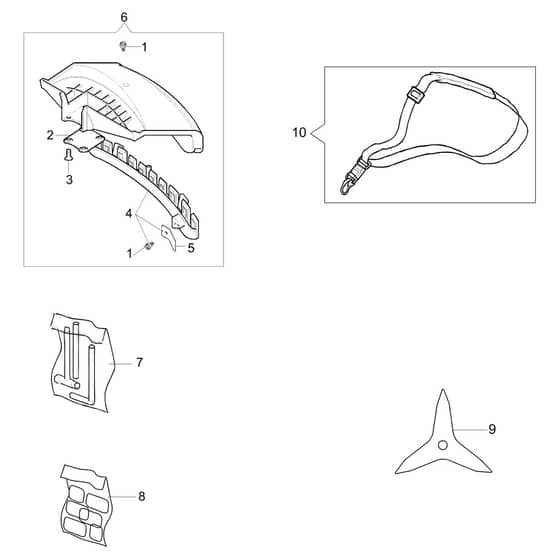 BC 530 S - Oleo-Mac Brushcutter Accessories Diagram