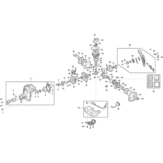 BC 730 - 2022-2025 - 283220008/ST1 - Stiga Brushcutter Engine Diagram