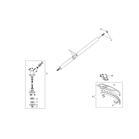 BCH 25 D - Oleo-Mac Multi Function Tool Brushcutter Diagram