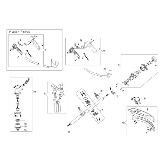 BCH 400 T - Oleo-Mac Brushcutter Transmission D.28mm (01-01-2020) Diagram