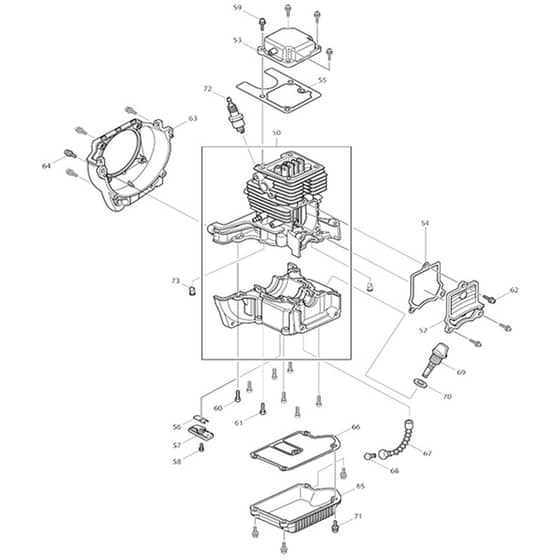 Makita BCX3400 - Brush Cutter - Power Tool 01 Diagram