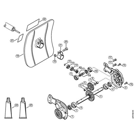 Genuine Stihl BF / D - BF Gear head