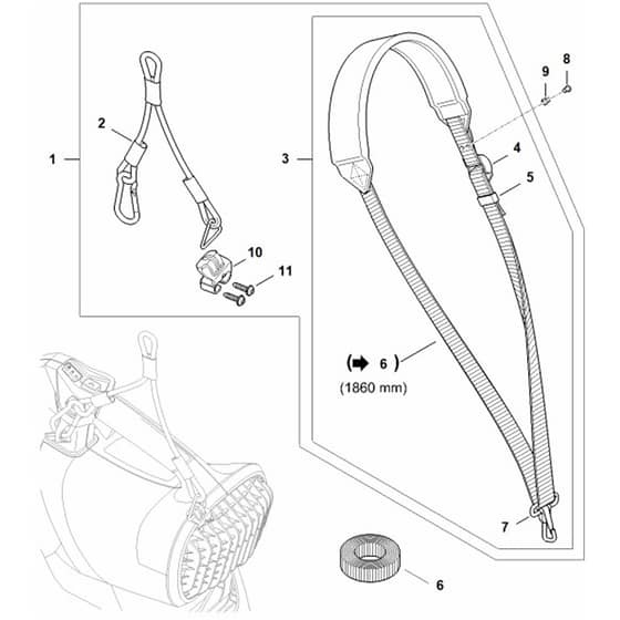 Stihl BGA250.0 - Harness - Parts Diagram