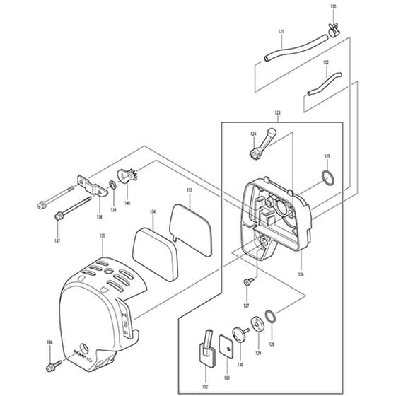 Makita BHX2500 - Blower - Power Tool 07 Diagram