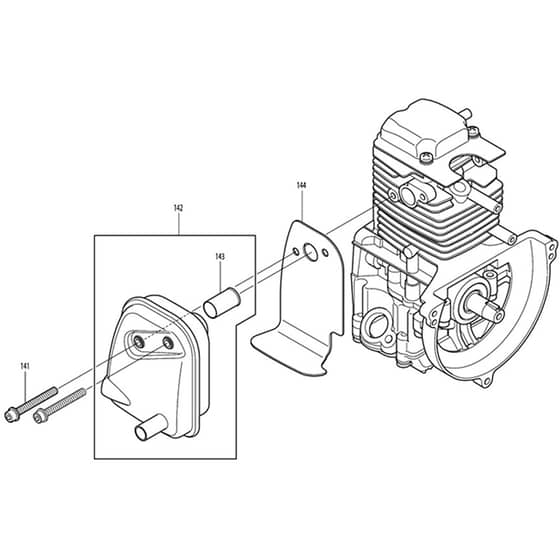 Makita BHX2500 - Blower - Power Tool 08 Diagram