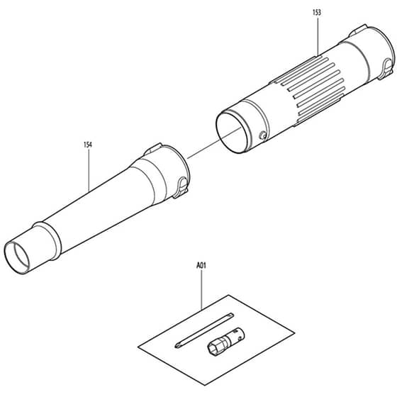 Makita BHX2500 - Blower - Power Tool 10 Diagram