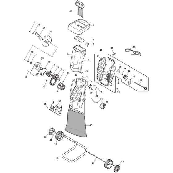 Bio Master 2200 - 2018-2025 - 290000222/ST1 - Stiga Chippers and Shredders Chipper Diagram