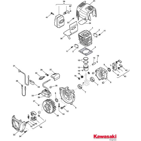 BKE 27 - 2013 - 288120003/13 - Castel Garden Brushcutter Cylinder Piston Crankshaft Diagram
