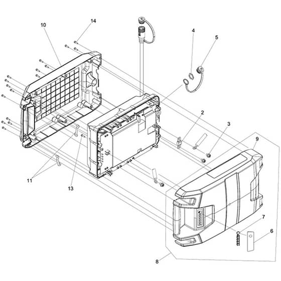 Makita BL36120A - Backpack Power Supply - Power Tool 01 Diagram