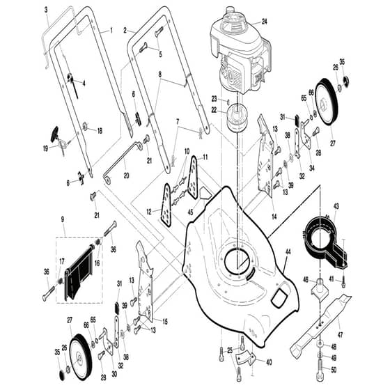 McCulloch BR022 - 96141003800 - 2007-03 - Frame Parts Diagram