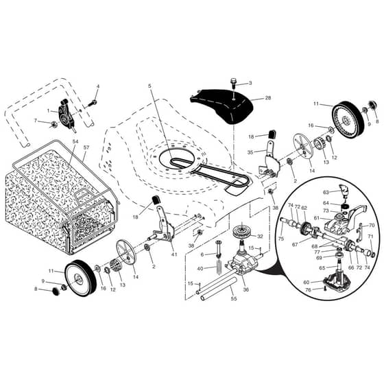 McCulloch BR022 - 96141003802 - 2007-04 - Drive Parts Diagram