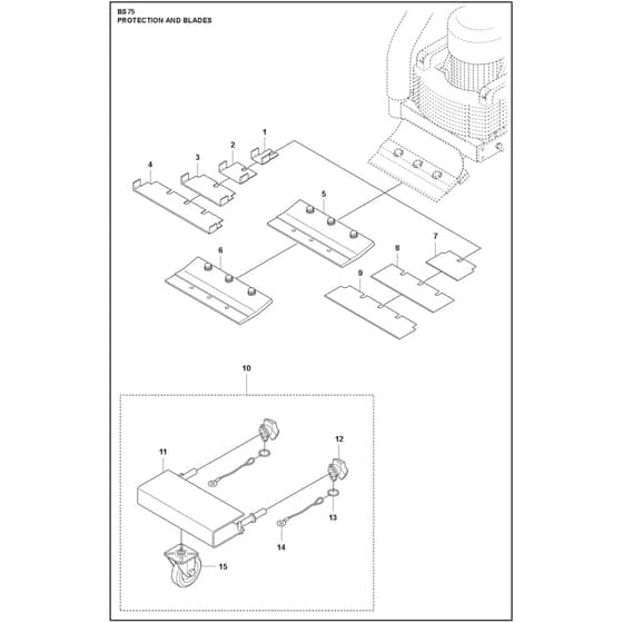 Husqvarna BS 75 - 970615007 - Blade Assy