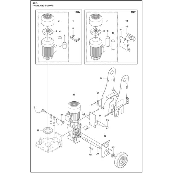 Husqvarna BS 75 - 970615007 - Frame 02