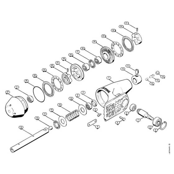 Genuine Stihl BT310 / C - BT 310 Gear head