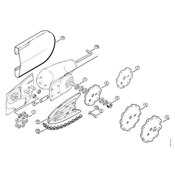 Genuine Stihl BT311 / B - BT 311 Drive parts, Guide bar